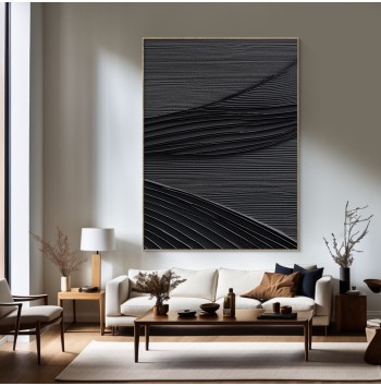 Black Painting On Canvas