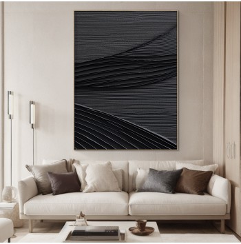 Black Painting On Canvas