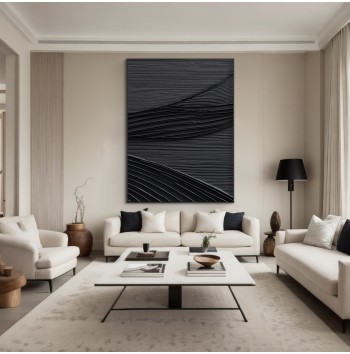 Black Painting On Canvas