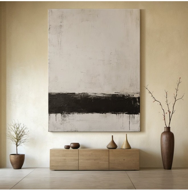 Minimalist painting texture wall