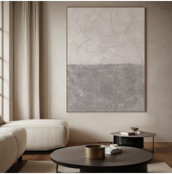 Abstract Painting Gray Beige Wall Art